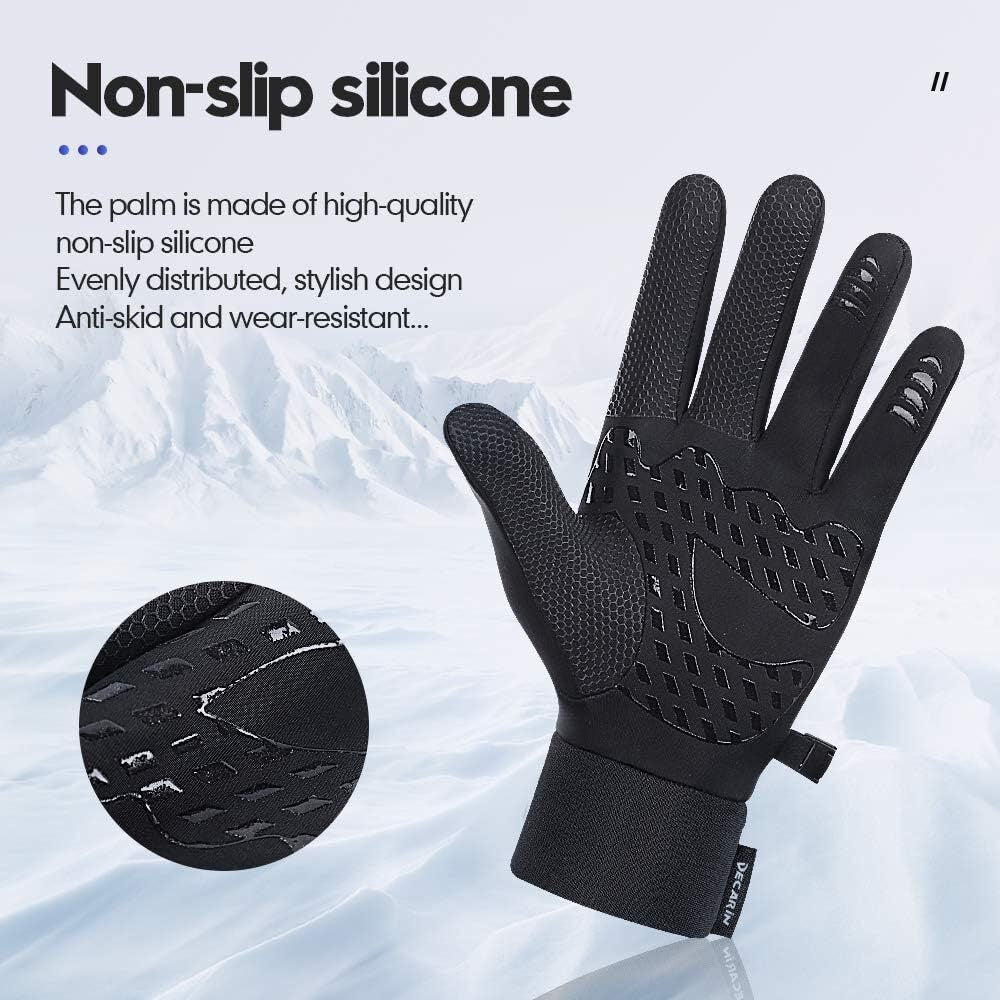 -10℉ Winter Gloves for Cold Weather Windproof Waterproof Touch Screen Ski Gloves