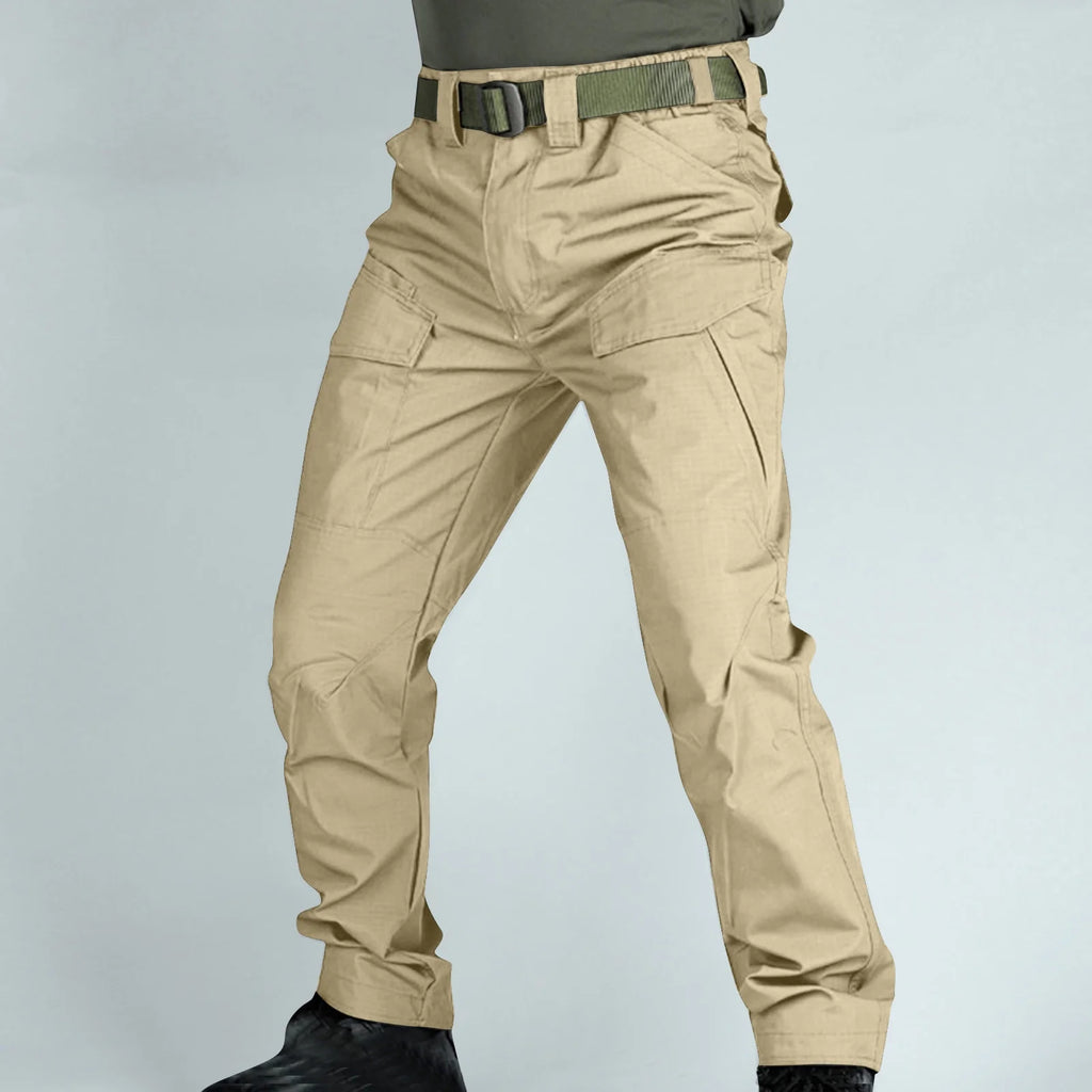 Khaki Pants for Men Cargo Work Men'S Pants Multiple Pockets Trousers Work Wear Combat Pocket M (4)