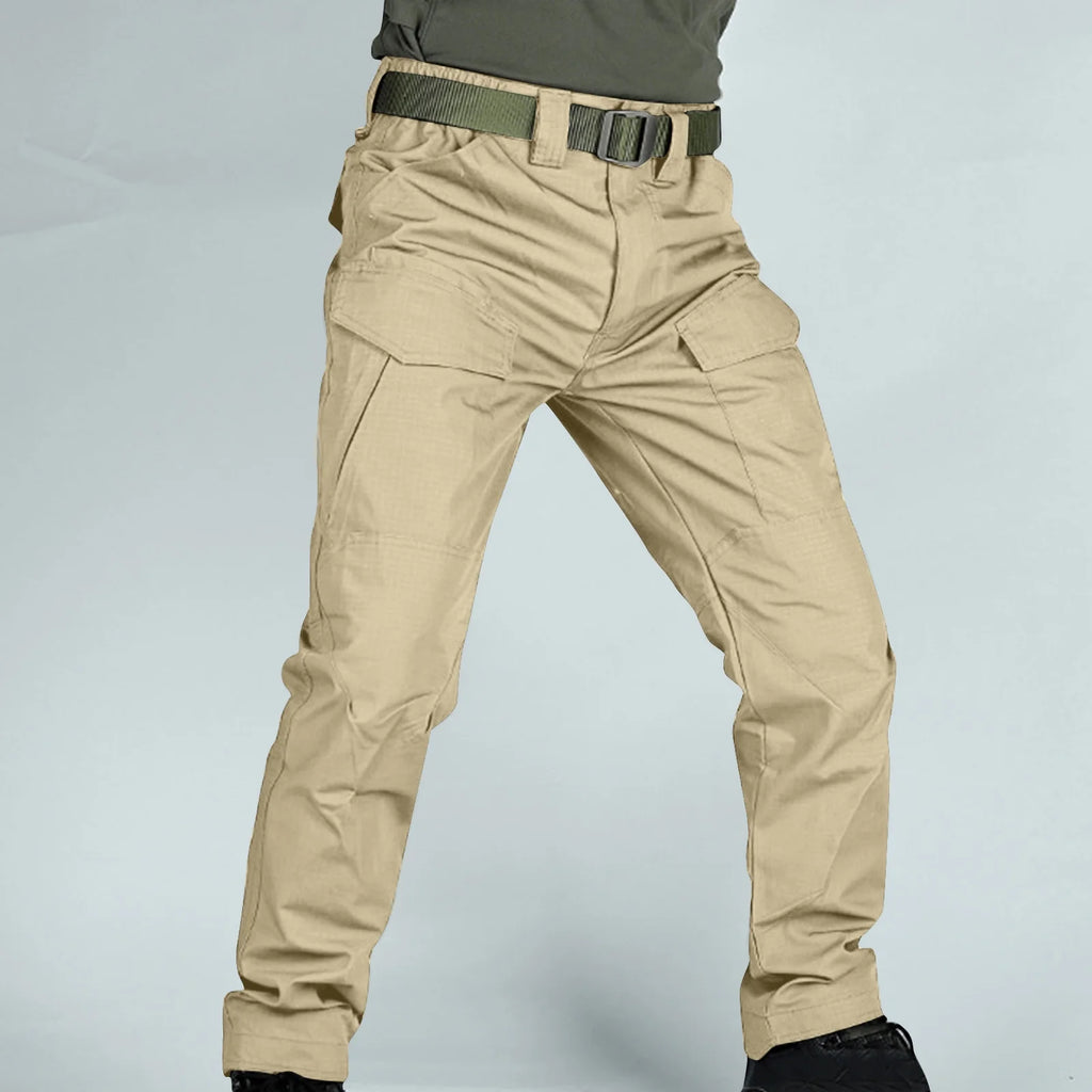 Khaki Pants for Men Cargo Work Men'S Pants Multiple Pockets Trousers Work Wear Combat Pocket M (4)